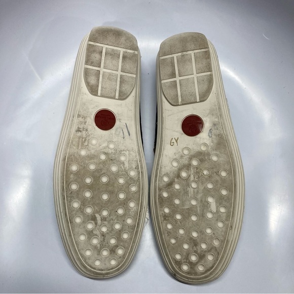 Marc Joseph brown basket weave embossed‎ leather loafers size 10.5 main image 4